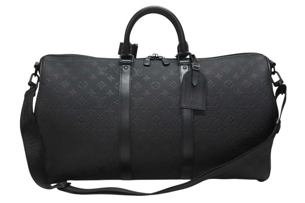 Louis Vuitton Keepall Bandouliere Boston Bag Black